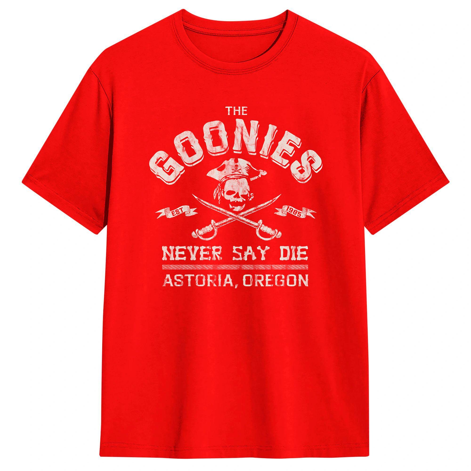

Fashion The Goonies Vintage circa 1985 TShirt for Men Crewneck Cotton T Shirt Short Sleeve Tees Plus Size Clothing S