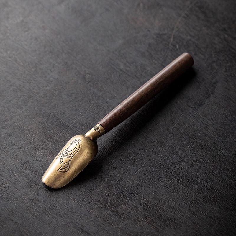 Ebony Buddha Hand Long-Handled Tea Scoop