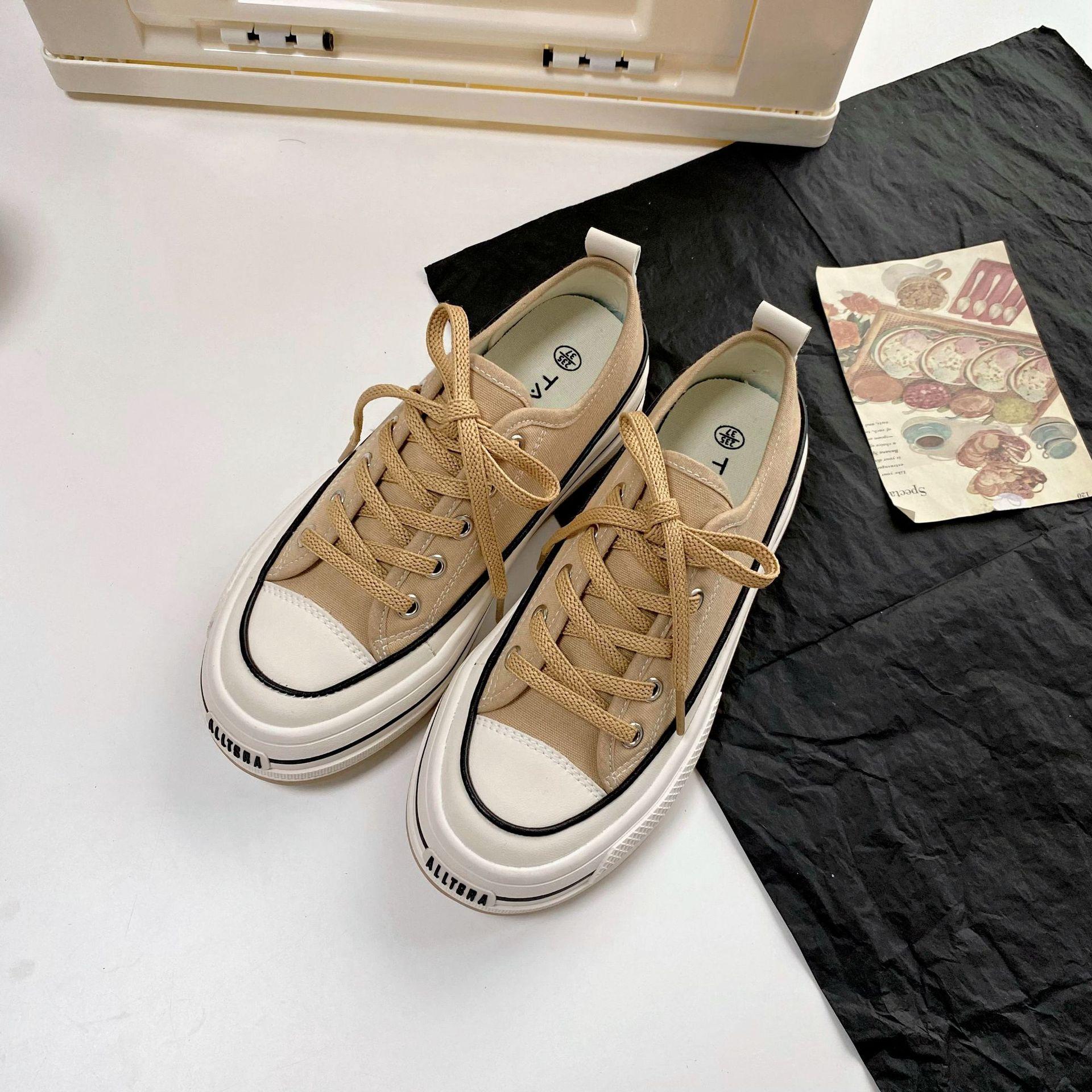 

Холщовые туфли женские весна лето повседневные прогулочные платформы вулканизированные туфли женские модные массивные кроссовки Zapatos Para Mujer 35