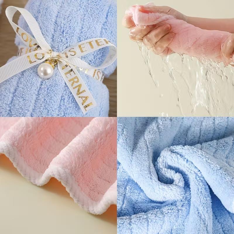 5Pcs Rabbit Towel Set Easter Gift Home Kitchen Bathroom Decor Supplies Wedding Baby Shower Kids Birthday Party Favors Guest Gift