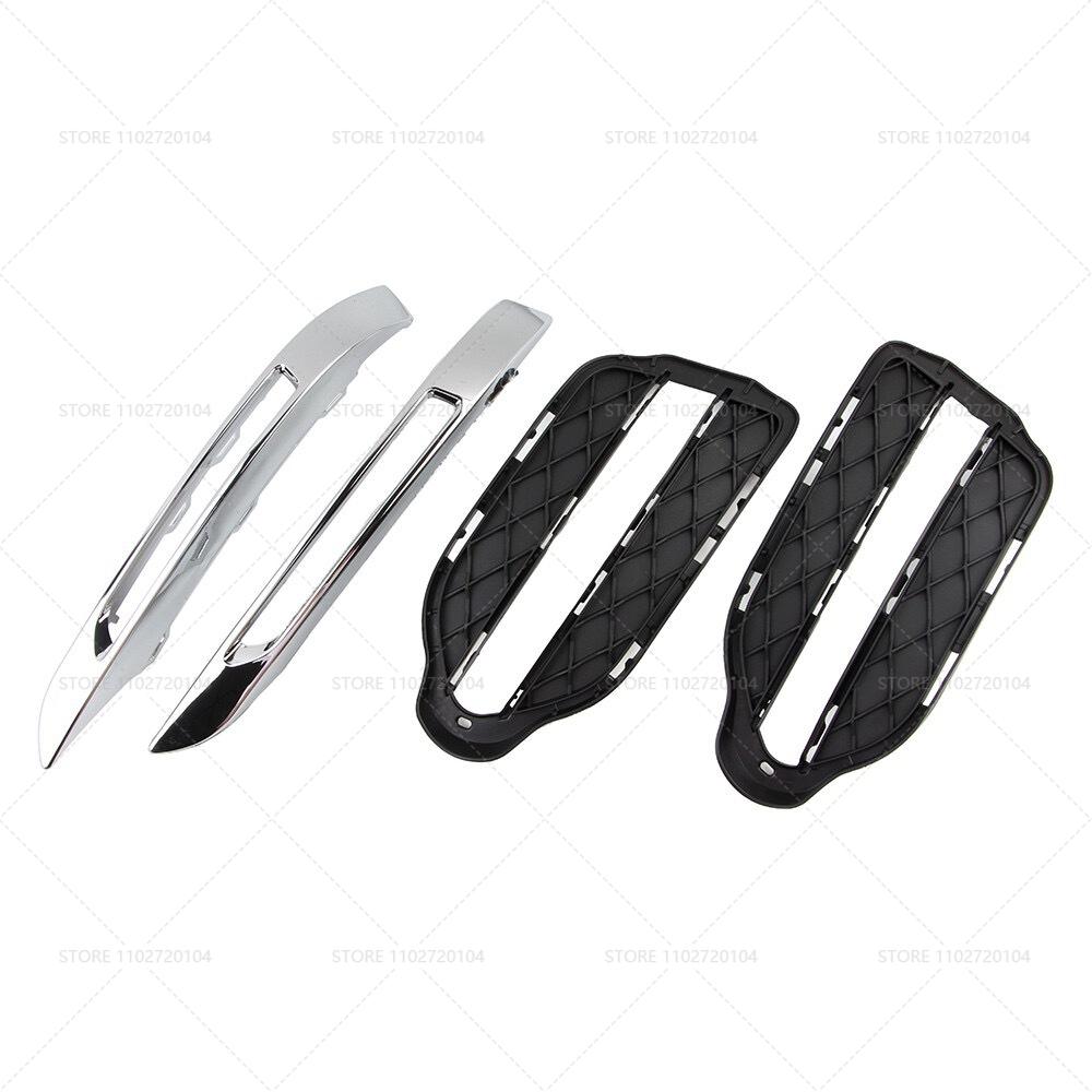 for 2013-2015 X204 W204 Mercedes Benz GLK-Class Front Bumper Fog Light Grill Grille Cover 2048853374 / 2048857123 / 2049065401