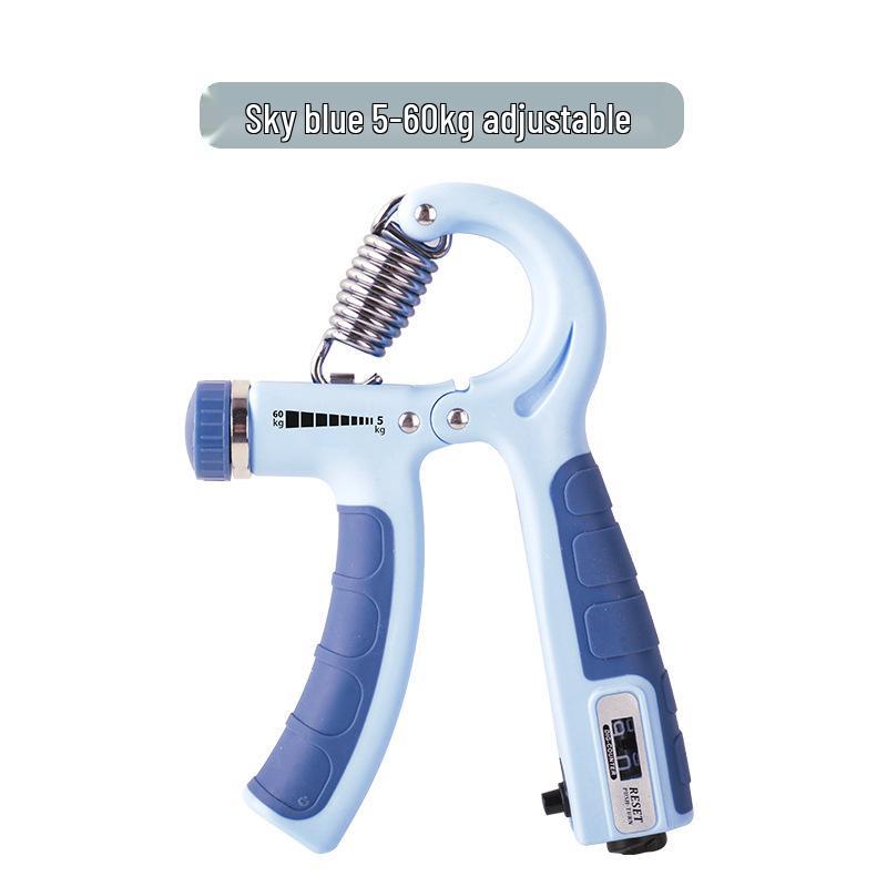 Adjustable Grip Strength Trainer (5-100kg) with Counter for Finger & Arm Muscle Training for Adults & Students