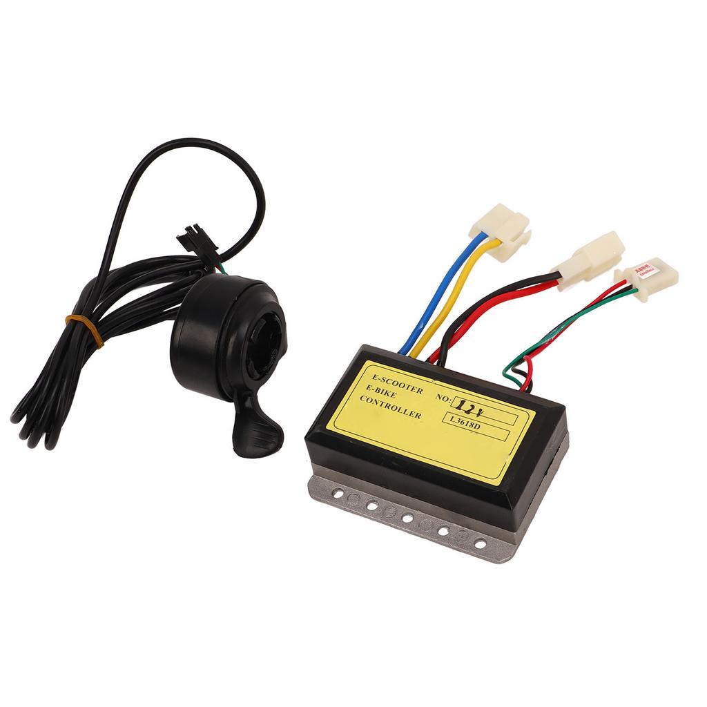 2PCS Set DC Motor Speed Controller and Thumb Throttle Motorcycle Scooter Tricycle Speed Controller