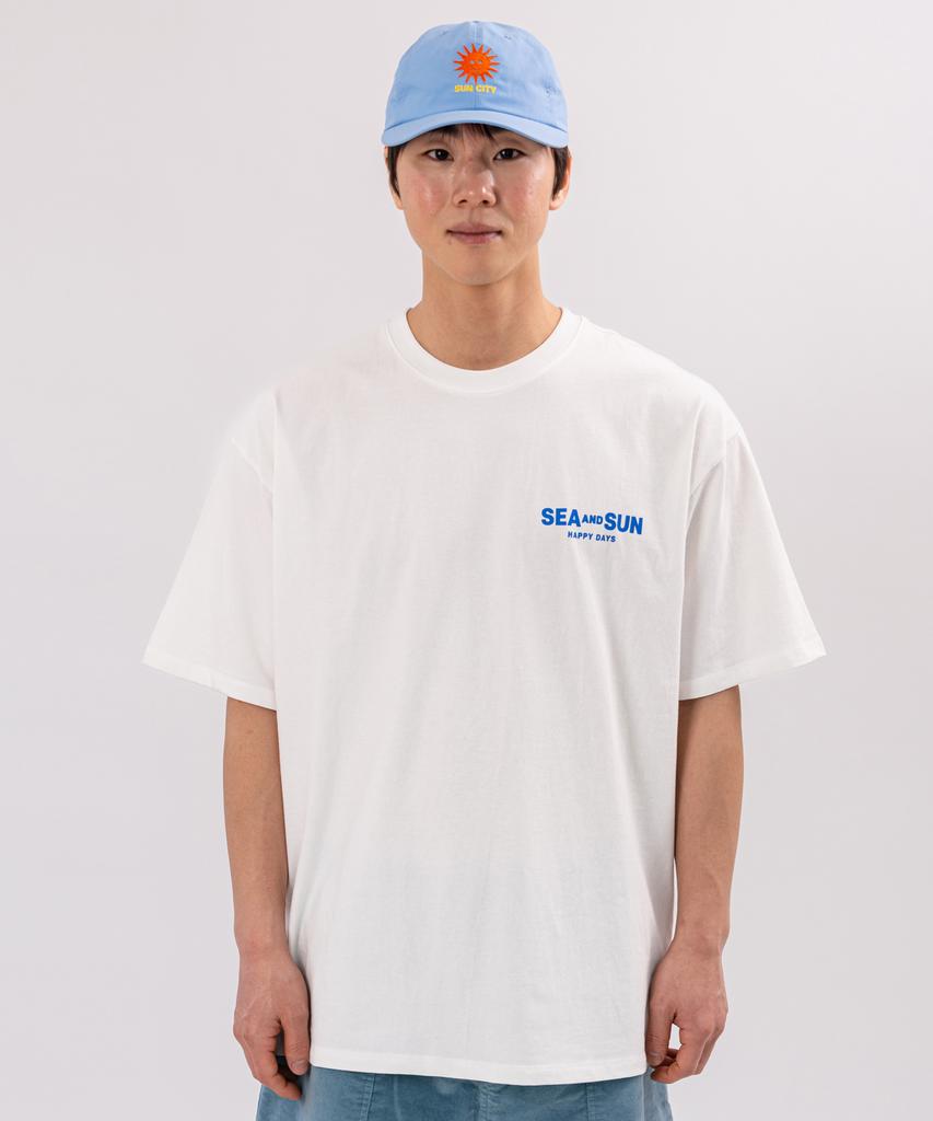 BIGWAVE COLLECTIVE C&Sun Happy Days Short Sleeve T-Shirt (Off-White)