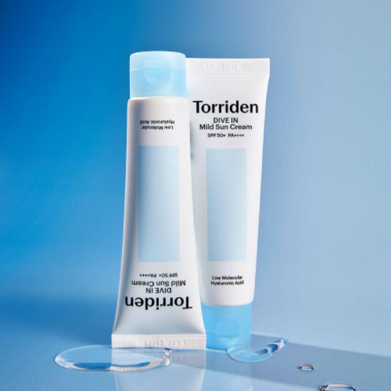 Torriden DIVE-IN Mild Mineral Sunscreen SPF50+ PA++++ 60ml x2 Double Pack Hydrating Korean Physical Sun Cream