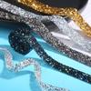 10Yards Crystal Rhinestone Ribbons Roll Diamond Sparkling Banding Belt Wrap Wedding Party Crafts Self-Adhesive DIY Decorations