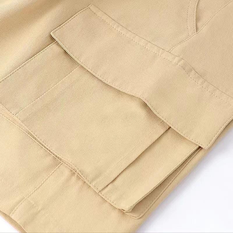 Summer Teenage Boys Shorts Pants Casual Solid Color Loose Knee-Length Cargo Pants for Kids 3-14 Years Children Trousers