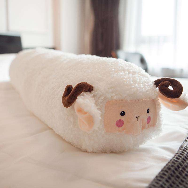 

Hug Long Pillow Cushion Alpaca Stuffed Animal Sheep Plushies Sleeping Pillow Birthday Gifts Ideal For Girl Children Washable Brown 47in 80cm білий