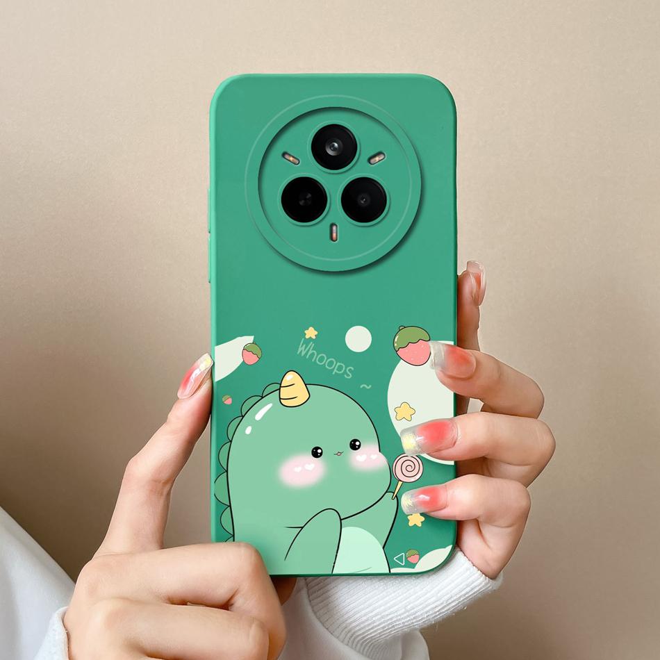 Handyhülle für Realme 14 Pro Plus – Schöne Hülle aus weichem Premium-Flüssigsilikon – Rückseite mit Kameraschutz – Stoßfeste Schutzhülle