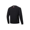 Li Ning CBA Series Solid Color Crew Neck Sports Sweatshirt Men sweatshirt Black AWDU079-1