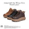 Foam Sole Leather Snow Boots Women's Winter New Retro Warm Women's Boots Thick Sole Heightening Versatile Shoes Children
