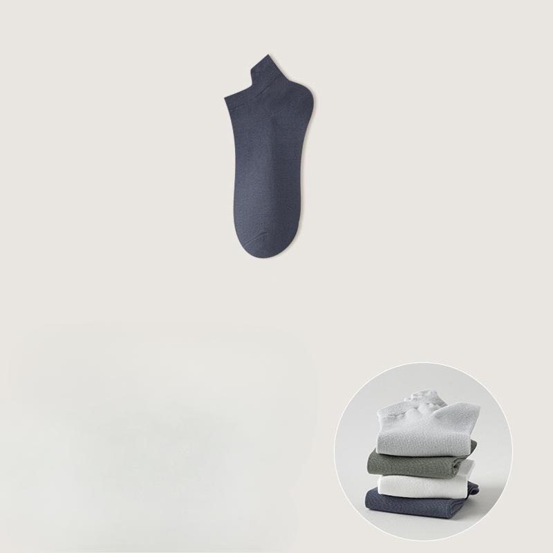 Men's Invisible Short Socks, Sweat-absorbing and Odor-proof Boneless Socks, Ear-lifting Cotton Socks, Breathable Short-sleeved Low-top Sports Socks