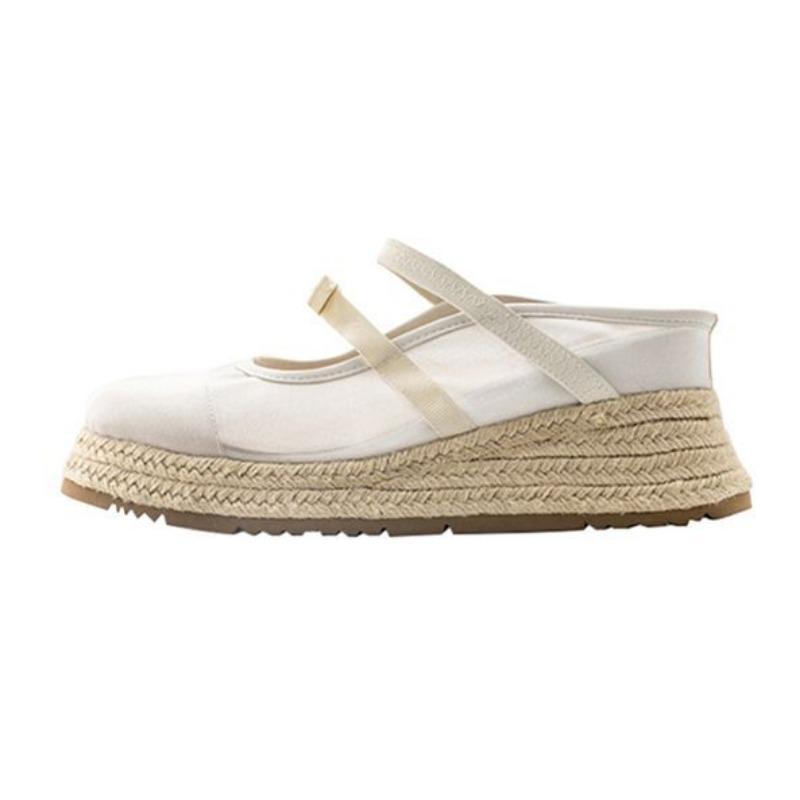 New Mesh Thick-soled Wedge Sandals Women's Summer Wear Is Beautiful, One-pedal Bag Head Heightening Cool Slippers