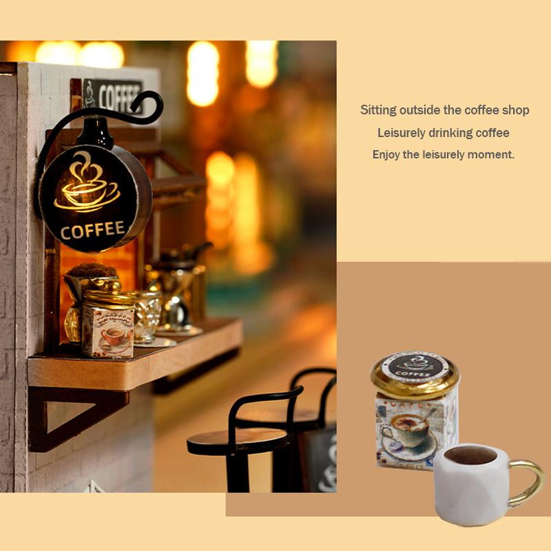 Mini Miniature Doll House DIY Small House Kit Making Room Toys Home Bedroom Decorations With Furniture Wooden Craft DollHouses