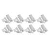 8pcs Candle Snuffer Automatic Candle Decoration Metal Clip Wick Flame Candle Snuffer Silver