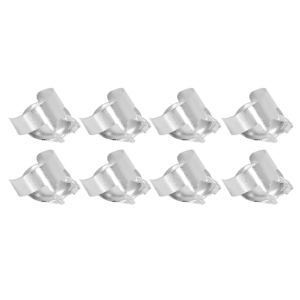 8 stücke Kerze Snuffer Automatische Kerze Dekoration Metall Clip Docht Flamme Kerze Snuffer Silber