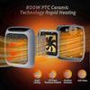 New est 800w Ptc Ceramic Fan Heater With 2 Modes, Household Plug-in Space Heater_Onyx