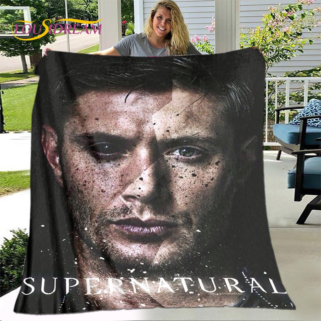 Supernatural Blanket,Flannel Blanket Throw Blanket,Warm Blanket for Home Living Room Bedroom Beds Sofa Office Outdoor Picnic