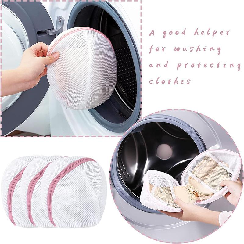 Folding Laundry Bag Bra Washing Bag Washing Machine Anti-deformation Bra Storage Bags Underwear Protective Zipper Laundry Bag