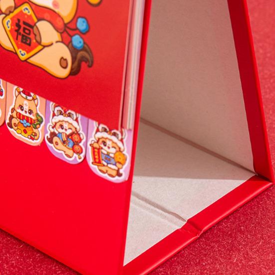 Chinese New Year Desk Calendar 2026 Lunar Standing Flip Calendar Zodiac Horse Monthly Planner