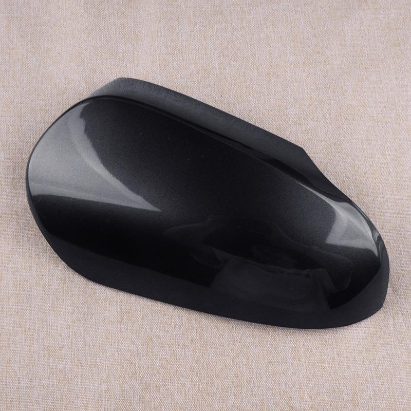 Car Right Side Wing Rearview Mirror Cover Cap ABS Fit For Toyota Yaris 2012- Glossy Black