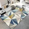 Geometric Rug Indoor Bedroom Carpet Non Slip Foldable Washable Mat for Living Room Entryway Hallway Office Apartment Study Room