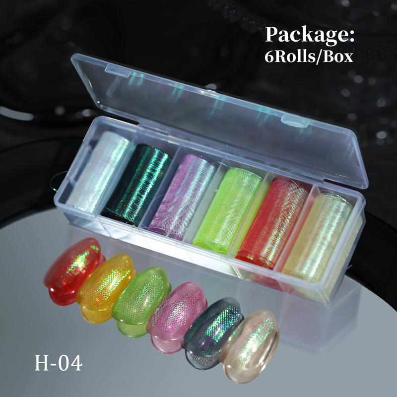 

Иллюзорный ноготь с шелковой ширмой и узором в виде рыбьей чешуи 04