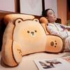 Removable Washable Cushions Bedhead Backrest Mat Cartoon Butter Biscuit Pillows Soft and Comfortable Sofa Cushion Lazy Person Waist and Neck Pillow