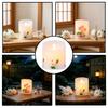 AnnTec LED Candle [Lotus Lantern] (Rentou) - For Buddhist Altars - Flickering Flame, Warm Light, Remote Control, Timer, Automatic Shut-off,