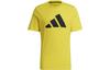 T Shirts Men's Yellow Crew Neck Moderate Straight Fit GP9505