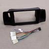 Car 9inch Stereo Radio Fascia Panel Frame with Harness Black Fit for Toyota Corolla EX 2007 2008 2009 2010 2011 2012