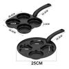 4 Grids Fried Egg Pan Non-Stick 4in1 Cast Iron Egg Cooker Anti-scald Single Handle Frying Pan Breakfast Egg Burger Omelette Pot