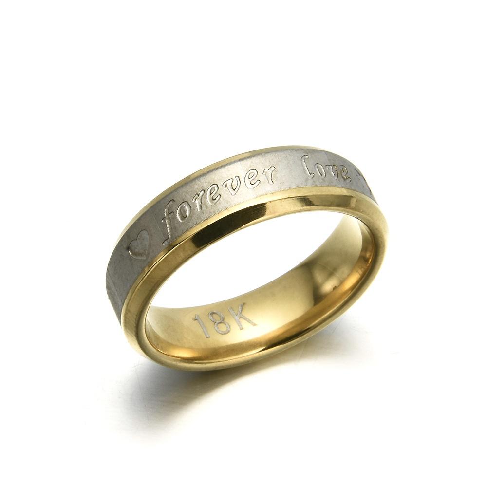 Titan Steel Forever Love Inel Barbati Promisiunea Cuplu Verigheta