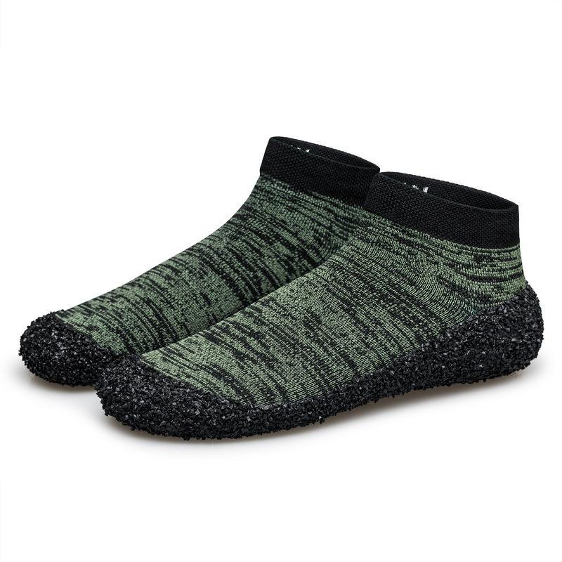 

Soft-soled beach shoes summer new adult men s and women s yoga fitness skin shoes outdoor diving socks chaff creek shoes 46 зелений