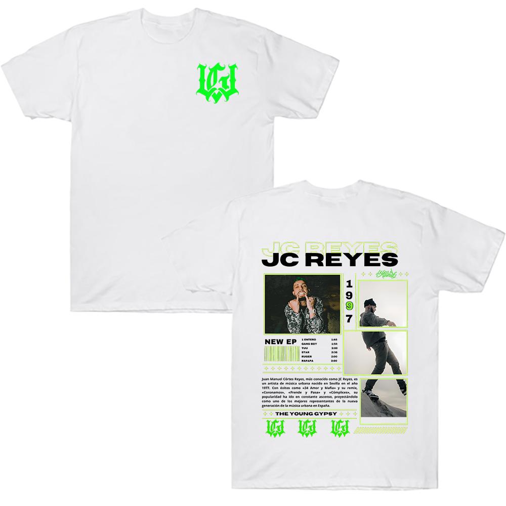 

2025 Rapper Jc Reyes Album Tour Graphic T Shirts for Men Women Harajuku Hip Hop Fashion Cotton Tees Casual Oversized Streetwear 4XL