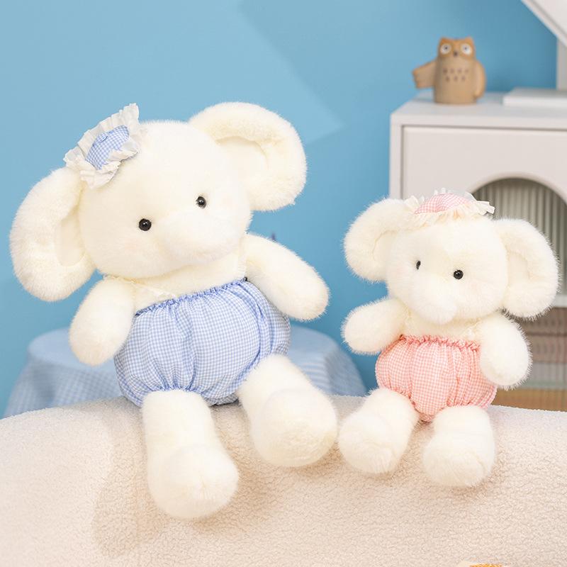 Cute Cute Dressed Elephant Doll Plush Toy Baby Elephant Doll Children Soothing Rag Doll Girl Birthday Gift