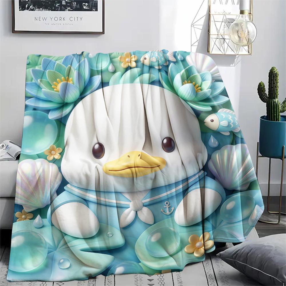 1PC Tuxedosam Print Flannel Blanket, High Quality All Seasons, Home Decor, Warmth and Comfort, Perfect for Christmas Gifts