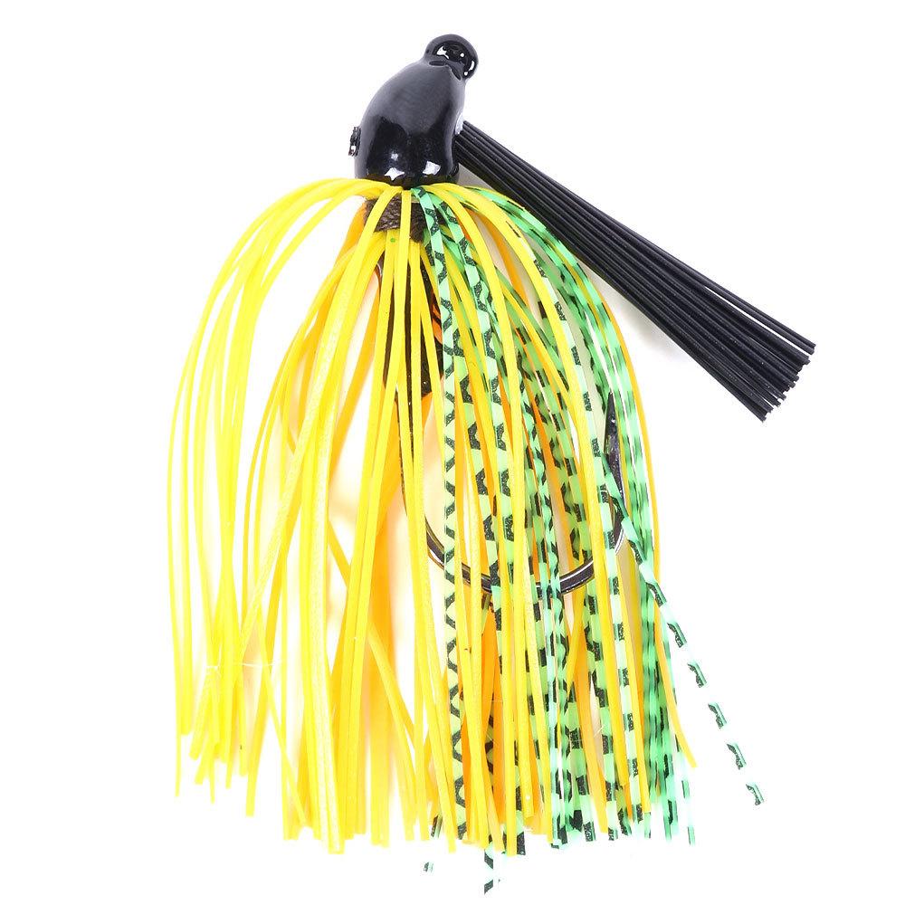1PC Fishing Lure 10g Head Metal Bait With Rubber Skirt Artificial Wobbler Buzzbait Jigging Lure Spinner Bait Fishing Stuff