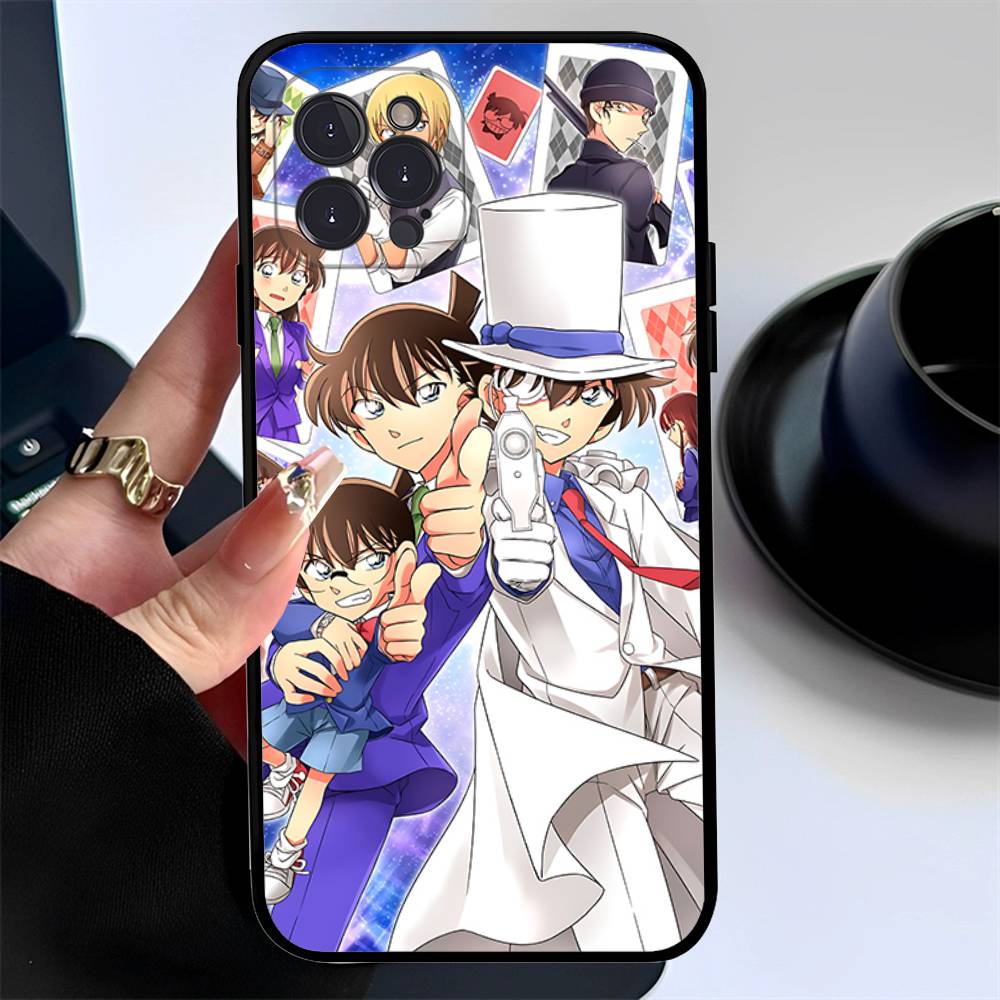Anime Detective Conan Phone Case For Iphone 17 16 15 16e 14 13 12 11 Pro Max Plus Case Cover Coque