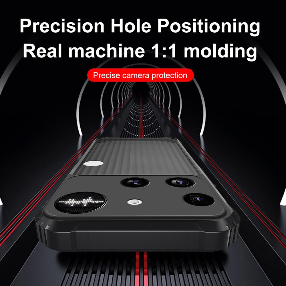 KEYSION Heavy Duty Shockproof Phone Case for Nothing Phone 3 Soft Silicone+PC Translucent Matte Cover for Nothing Phone 3A Pro