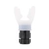 Adjustable Breathing Exerciser Spirometer Portable Lung Trainer For Adults  Black White  Vitality Endurance Boost Travel Fitness