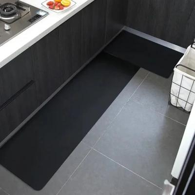Kitchen Long Rug Waterproof Pvc Floor Mat Non-slip Leather Carpet Home Decoration Black Oil-proof Area Rugs Alfombra De Cocina