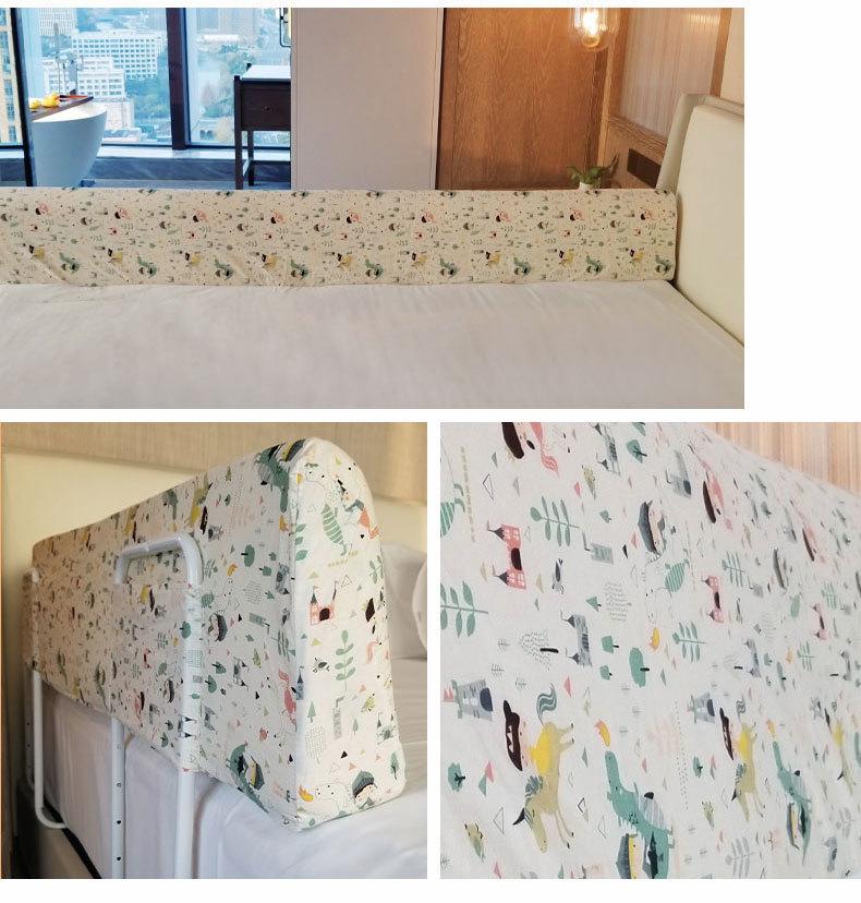 Soft Padded Bed Rail Guard for Children's Crib, Baby Safety Rail Protection