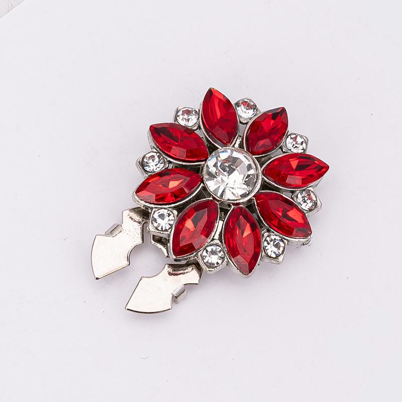 Botões de Punho e Botões de Colarinho Decorativos com Strass Coloridos