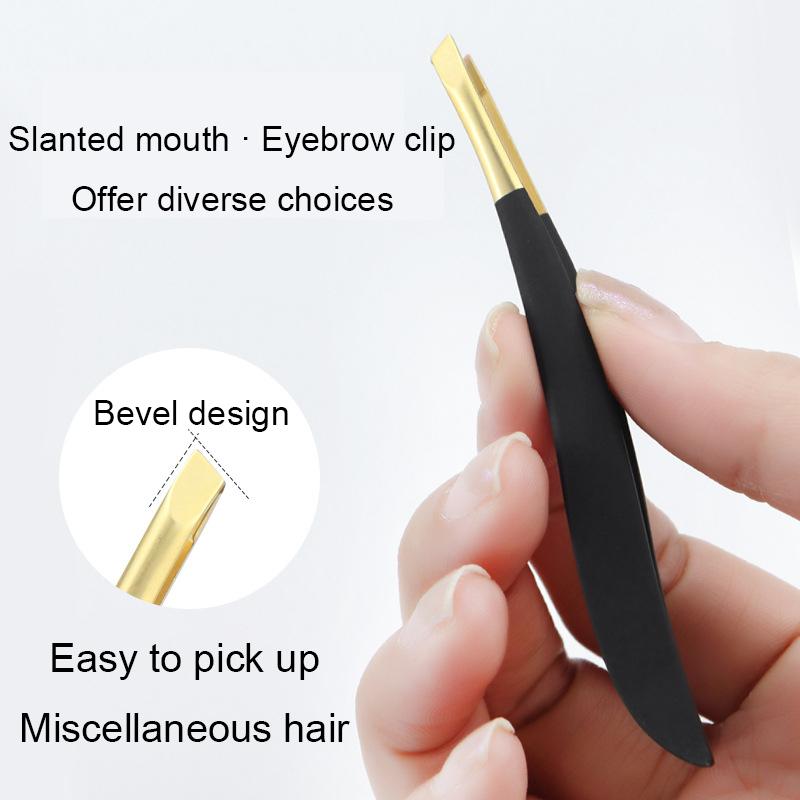 One Professional Stainless Steel Eyebrow Tweezers for Hair Removal Is a Convenient Professional Beauty and Makeup Tool for Women