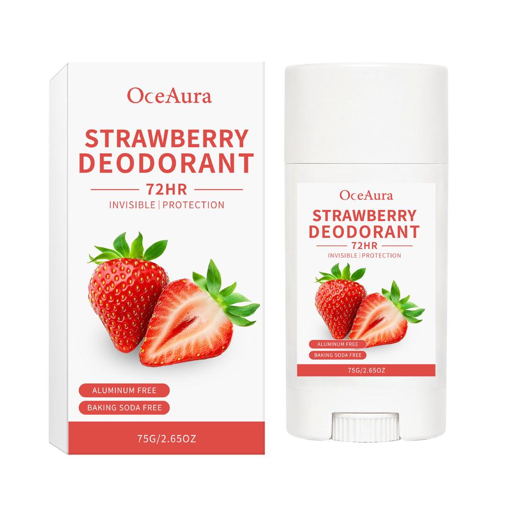 OCEAURA Body Deodorant Stick Strawberry Scent Body Odor Removing Stick Fresh Scent