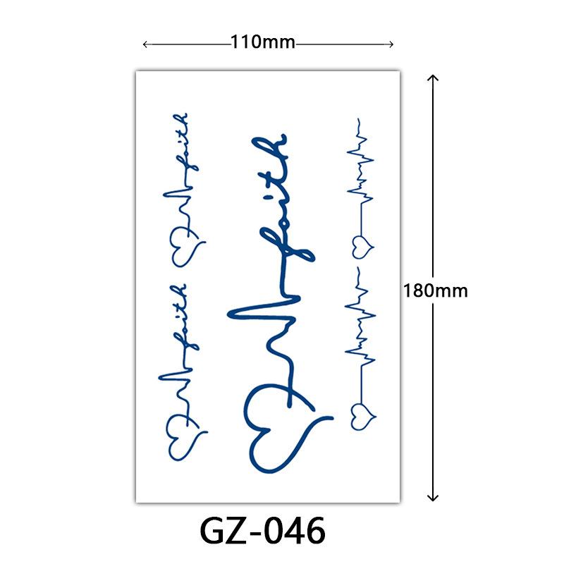 Herbal Juice Tattoo Stickers, Semi-Permanent Tattoo Stickers, Sweatproof, Lasting Tattoo Stickers