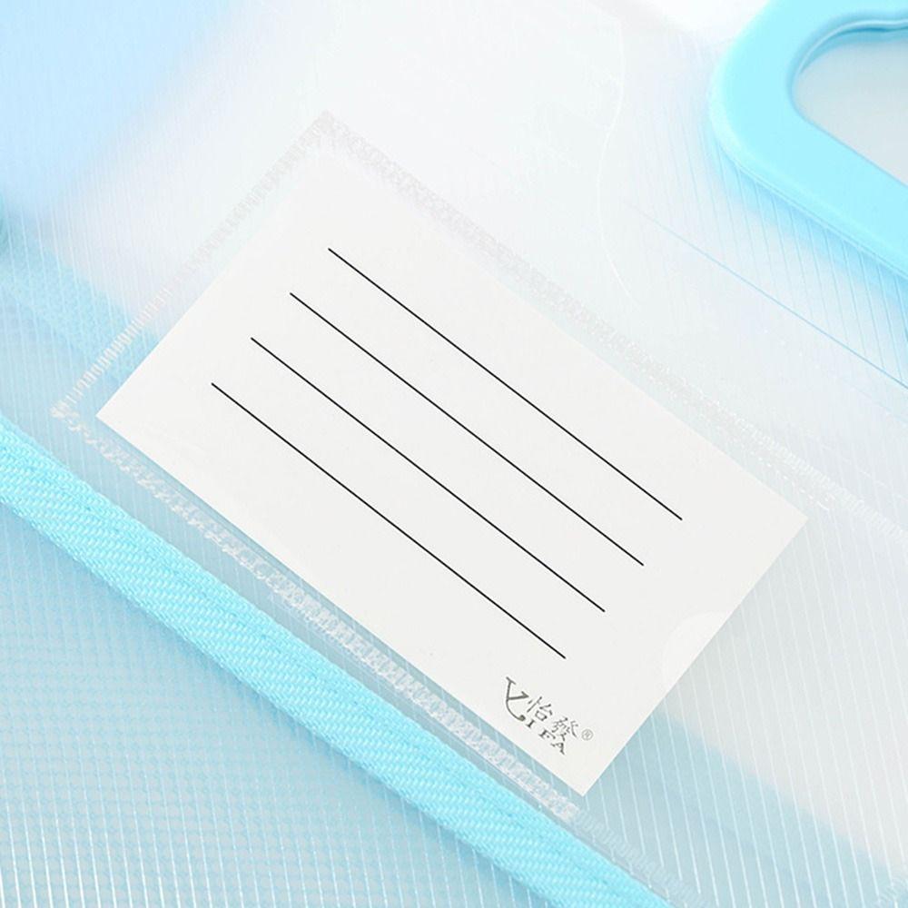 Visible Kids Document Bag Button Function Student Tote Bag Test Paper Storage Bag Travel