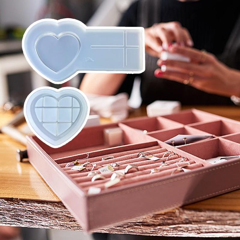 Food Grade Silicone Heart Mold for Making Resin Soap Candle Crafts Projects with Simple Release and Multipurpose Use
