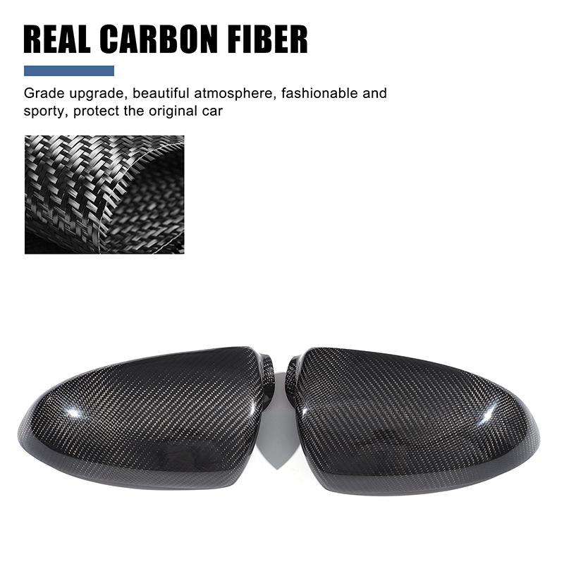 For Mercedes Benz Smart Fortwo W451 2009-2014 Real Carbon Fiber Car Exterior Rearview Mirror Protective Cover Accessories
